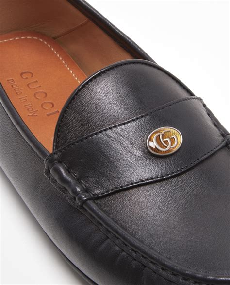 gucci logo leather moccasin|Gucci official website.